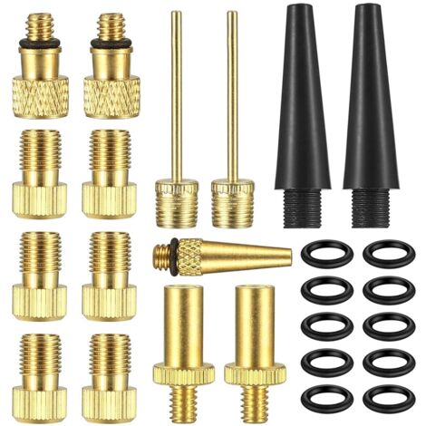 Kit Adaptateurs De Valve WASAGA 16 Pièces – Presta, Dunlop, Schrader, Extension Et Aiguilles