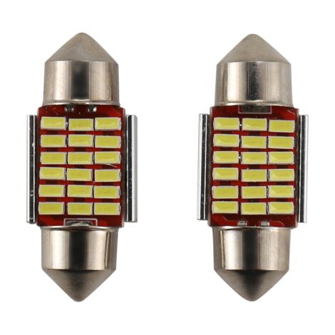 Safego 10x C5W LED 36MM Feston CANBUS 5050 Ampoules 3SMD Dôme Voiture Intérieur LED Lumière