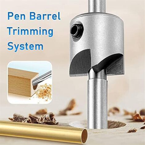 Set Penne Per Tornitura Legno - Kit Per Fare Penne Artigianali, Metallo, Dimensioni Tubo 1,9x12,7 Cm (6 Set In Confezione)