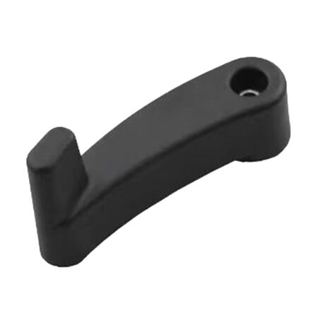 803312 MANIGLIA PORTELLO COFANO POSTERIORE BAULE IN PLASTICA NERA FIAT 127 900 B Special Prima Serie Ricambio Nuovo 160686