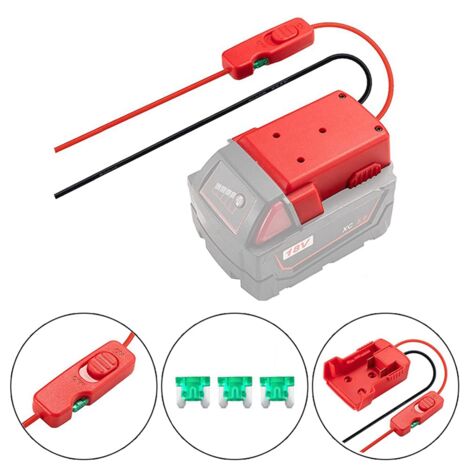 Adattatore Di Avviamento 12V Con Doppia USB Per Batterie Di Utensili, Portatile Per Auto, Compatibile Con Batterie 12V