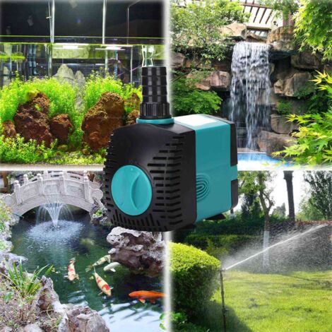 Pompa Sommergibile Per Fontana 60W - 2000 L/h - Con Cavo 6,5 Ft E Manopola Regolabile - Per Laghetti E Acquari