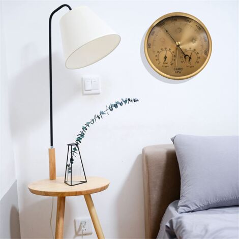 VORCOOL Stazione Meteo 3 In 1 - Barometro, Termometro E Igrometro A Quadrante, Lega Di Alluminio, Decorazione Per La Casa - 6