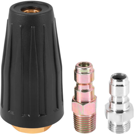 4 ugelli per orifizio per cannone in schiuma, ugello universale da 1,0 mm e 1,1 mm e filtro a rete per lancia schiuma da 3000 psi (4 kit da 1,0 mm