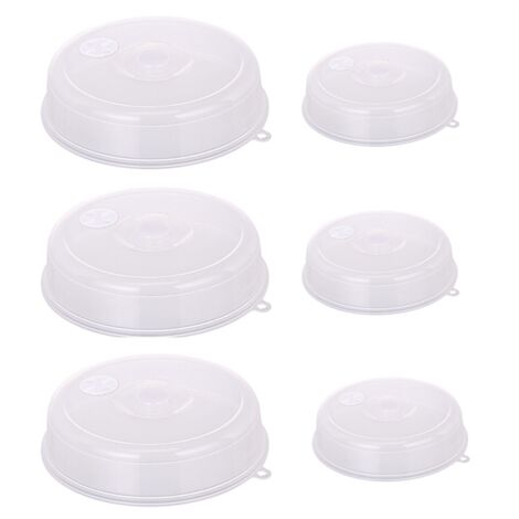 Confezione da 6 Coperchi per Microonde, Microonde nel Plastica, Piatti
