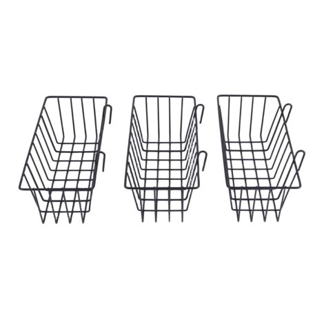 ANZOME Cestino Di Griglia, Organizer Per Montaggio A Parete Per Griglia A Muro, Organizzatore Della Cucina, Stoccaggio Del Cavo Per Le Forniture Domestiche, Decorazione Della Parete(Bianca - 14