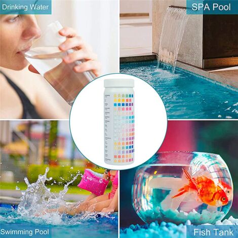 Kit Test Acqua 16 In 1 - 100 Strisce Per Acquario, Piscina, Pozzo E Rubinetto - Foto 8