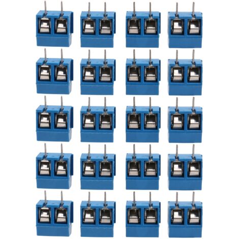 50 Pezzi Connettori Morsetti KF301-2P 2 Pin Passo 5,08mm | Morsettiere A Vite Per PCB