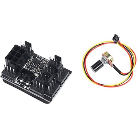 KUOQIY 4 pezzi Cavo adattatore Molex a ventole, cavo adattatore di alimentazione per ventola di raffreddamento a 4 pin Molex a 2 x 3 pin, 4 pin PMW 12 V