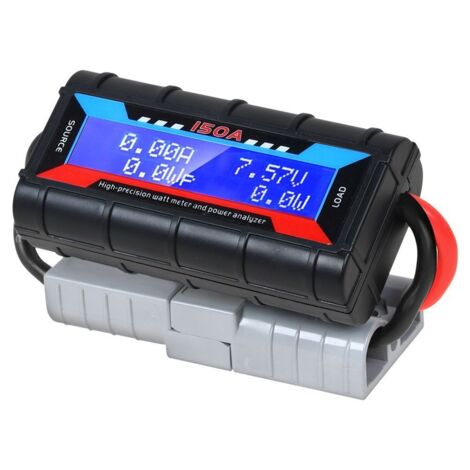 Wattmetro LCD Digitale ZZP Solar 200A 60V DC, Monitor Di Potenza Con Connettori Plug &amp; Play
