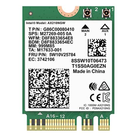 SCHEDA MINI PCI-E WiFi Bluetooth wifi 6 wifi 6e Adattatore di Rete per