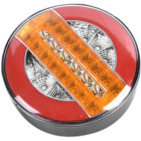 Kit 2 Pezzi Barra LED 30 Luci Per Rimorchio – Fanale Posteriore Con Stop, Freccia Sequenziale Ambrata E Rossa, 12V, Impermeabile IP67
