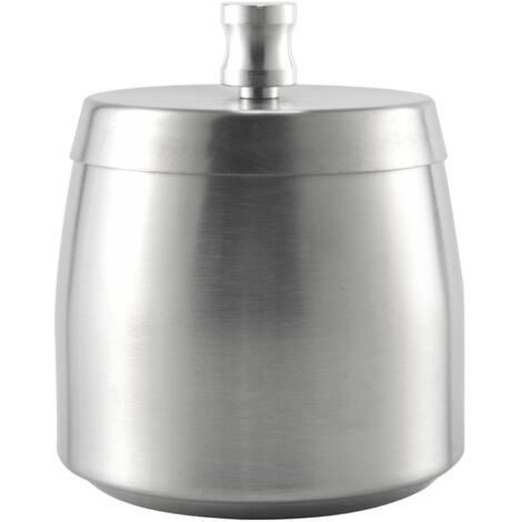 Posacenere Portatile Per Auto Con Coperchio, Antiscivolo E Con Luce Interna. Diametro 7 Cm, Universale Per Portabicchieri.