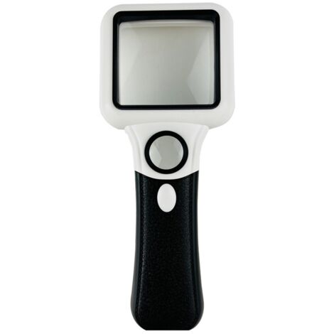 Lente d'ingrandimento portatile 10x-3 LED in vetro ottico con scala di misurazione per gioielli