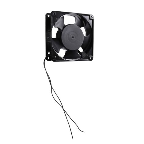 3 Ventilateurs PC 120mm AC 220-240V 0.14A - Noir, Métal, Pour Refroidissement CPU, Boîtier, Serveur