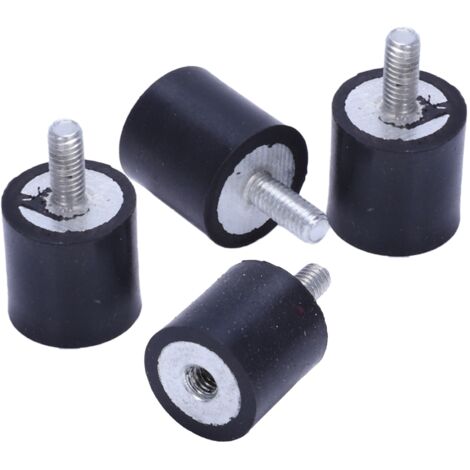 Kit 4 Viti Antivibrazione In Gomma Rossa Per Montaggio Hard Disk – Con Grilli Antivibrazione UV