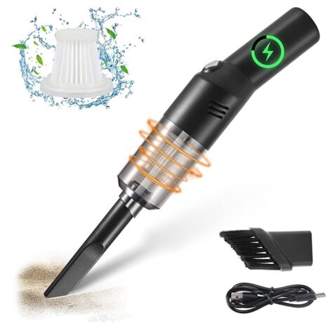 Aspirapolvere Portatile STARUMENT Senza Fili, Ricaricabile USB-C, 2 Modalità, Leggero E Compatto, Per Casa, Auto, Tappeti E Peli Di Animali - 2