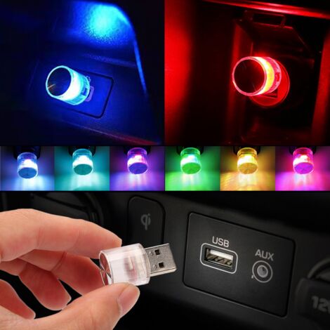 Luci LED USB per Auto, Lampade Decorative, Illuminazione d'Emergenza, Luce di Benvenuto, Plug and Play per PC, Rosso e Blu, LED per Interni Auto  34