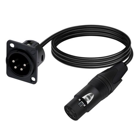 Cavo XLR Tiger Mic4-10 Argento | Maschio A Femmina 10 Metri | Anelli Colorati Inclusi | Audio Professionale Per Studio E Live