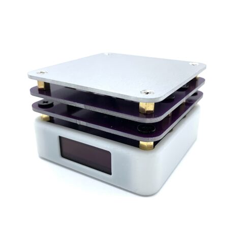 Stazione Di Saldatura A Piastra Calda 400W Con Microcomputer, Piastra Riscaldante In Alluminio 100x100mm, Display Digitale, Temperatura Regolabile Da Ambiente A 350°C, Per PCB SMD E Laboratorio