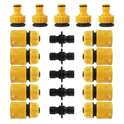 YUNYU Set di 6 connettori per tubi resistenti – Connettori per tubi da giardino in ABS/TPR