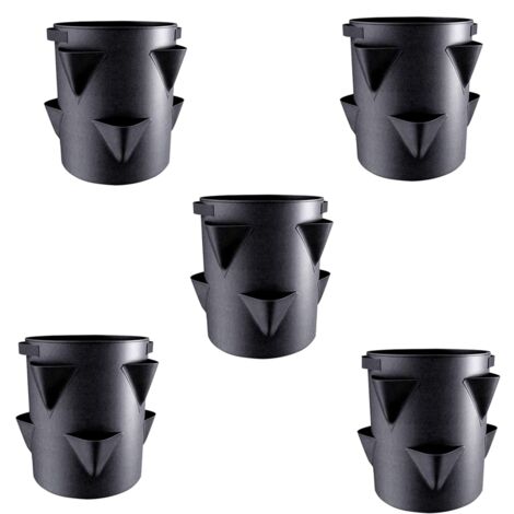 5 Sacchetti Per Coltivazione Di Verdure/fiori Da 10 Galloni,sacchetti - Foto 2