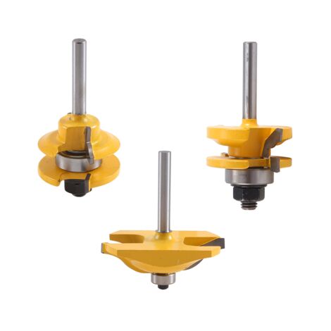 Set 6 Punte Per Fresa Ad Angolo In Carburo, Raggi Da 1/8 A 1/2 Pollice, Gambo 1/2 Pollice