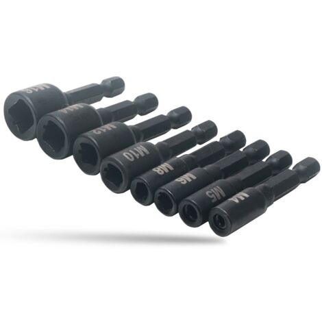 Set 2 Adattatori Bussola Esagono 1/4" | Per Trapano/Avvitatore | Lunghezza 25 E 50 Mm | Acciaio CrV