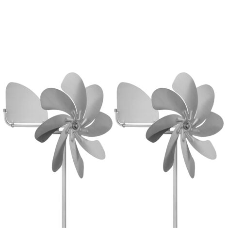 Mulino A Vento Da Giardino In Metallo 73 Cm | Girandola Decorativa Rotante 360°, Resistente E Sostenibile, Per Esterno, Patio E Cortile, Multicolore