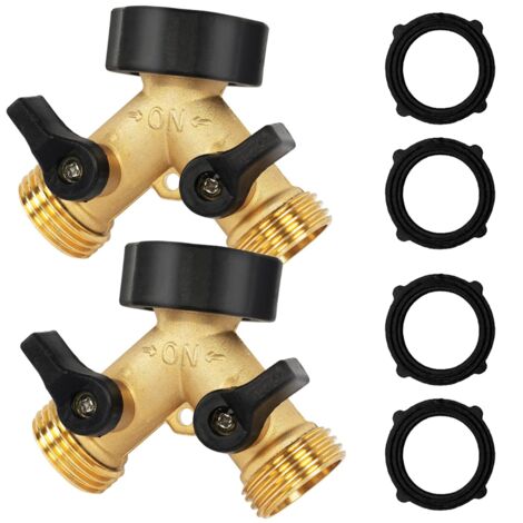 Confezione Da 4 Tappi Per Tubo Da Giardino In Ottone Massiccio – Attacco 3/4" Maschio