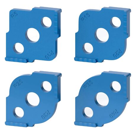 Trend Fresatrice A Raggio 1,6mm X Diametro 3,2mm Con Gambo 8mm (C050X8MMTC) - Fresa Per Legno In Carburo Di Tungsteno, Rivestimento PTFE Antiaderente, Superficie Lucidata 800 Grit, Sicura K-Mark