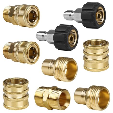 Kit 8 Pezzi Adattatori Idropulitrice M22 3 8 3 4 Adattatore Per Idropulitrici Bosch E Altre Kit Adattatore Sgancio Rapido Per Idropulitrice - M22 Girevole A 3/8'', Resiste A 5000 Psi! World Kit 8 Pezzi Adattatori Idropulitrice M22 3 8 3 4 Adattatore Per Idropulitrici Bosch E Altre Kit Adattatore Sgancio Rapido Per Idropulitrice - M22 Girevole A 3/8'', Resiste A 5000 Psi! World