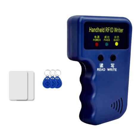 Eboxer 125khz RFID Reader Writer Copiatrice di schede RFID EM4100 EM410X Duplicatore di schede ID RFID Portatile con 6 Carte d'identità e Tag, per comunità, Scuola, Ufficio, ECC