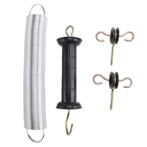 Kit 4 Maniglie A Molla Per Recinzione Elettrica Con Ancoraggi – Molla 4,6m, Isolate - 3