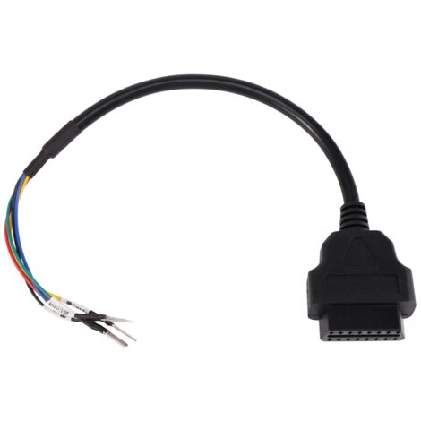 Connettore OBD2 Femmina 16 Poli Nero Per Cavo Interfaccia Diagnostica Auto
