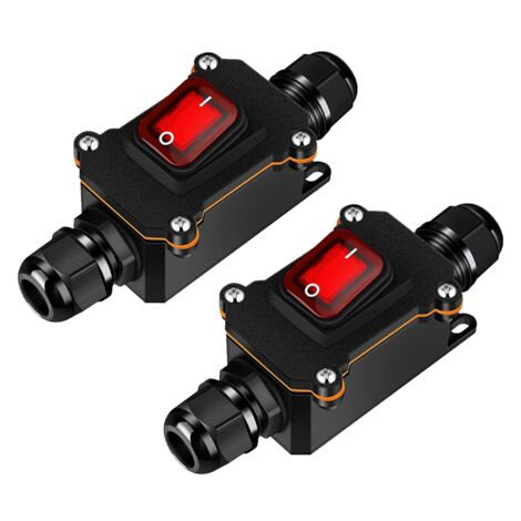 Interruttore ON/OFF a Pulsante Nero Reset Auto Automatico LED Blu 3V Interruttore ON/OFF a Pulsante Nero Reset Auto Automatico LED Blu 3V