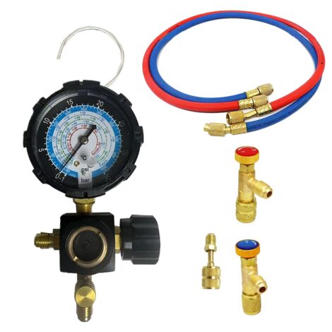 Adattatore Per Serbatoio Refrigerante R134a Adattatore Per Collegamento Pompa A Vuoto R134a In Ottone 1 88913505