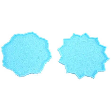 Stampi in resina K in Silicone strumenti di colata in resina epossidica fai da te utilizzati per creare arte posacenere fai da te sottobicchieri candele Set completo decorativo  15