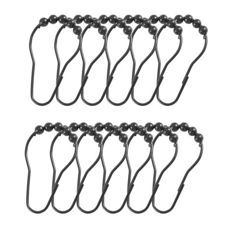 Anelli Per Tenda Da Doccia, Ganci Antiruggine, Rotondi Anticaduta Per Tenda Oro~p130252954