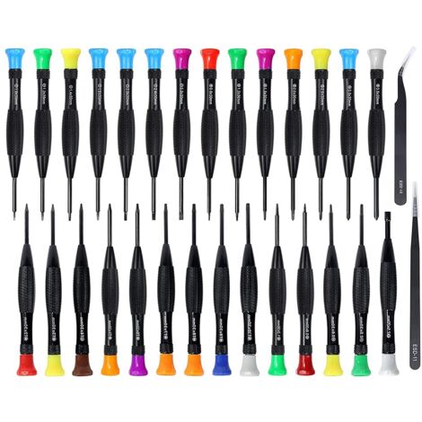 Kit 25 Cacciaviti Di Precisione Torx Magnetici – Punte Multiple Per Riparazione Laptop E Piccoli Elettrodomestici