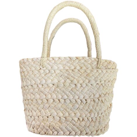WEBEEDY Kit Fai da Te Borsa di Paglia Estiva da Donna - Borsa a Tracolla Intrecciata a Mano per Spiaggia - Kit per la Creazione di Borse Pochette
