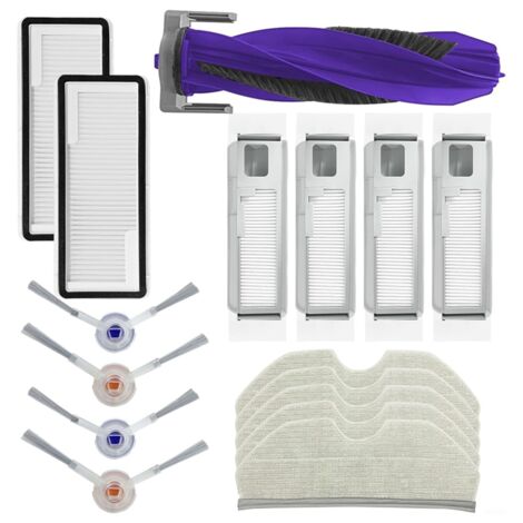 Ricambi Spazzola laterale principale Filtro Hepa Panno for mocio Accessori di ricambio compatibili for aspirapolvere robot Hosome G9070