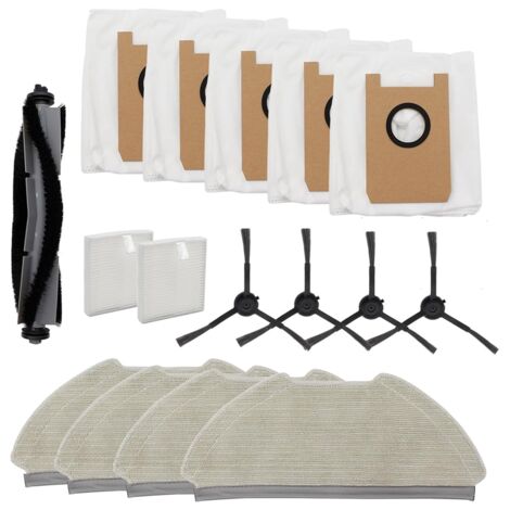 ZRF Kit Accessori Per Robot Aspirapolvere U2: 6 Spazzole Laterali E 6 Filtri HEPA
