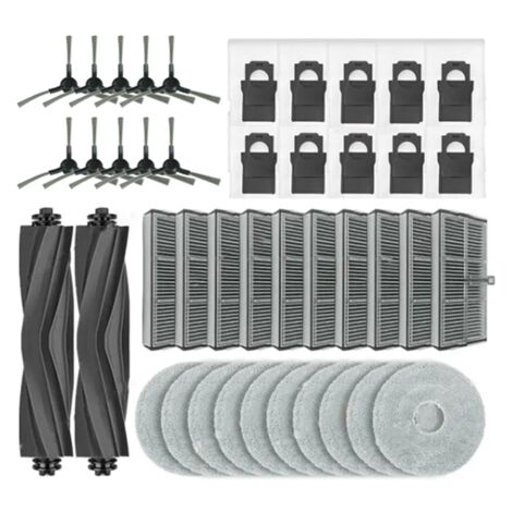 SpeHiate Accessori di Ricambi per Dreame L10s Pro Ultra Heat/ L10s Ultra Gen 2/ L40 Ultra AE/ X30 Ultra/MOVA E30 Ultra con 2 Spazzola Principale, 6 Sacchetti, 6 Panni, 4 Filtro, 4