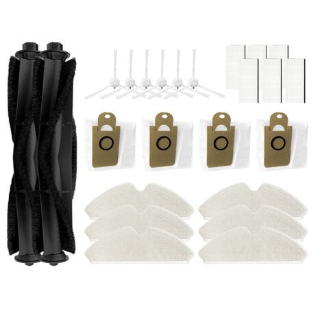 Kit Ricambi Pwshymi Per Aspirapolvere S5: 3 Spazzole A Rullo Morbide + 3 Filtri HEPA + Spazzola Pulente