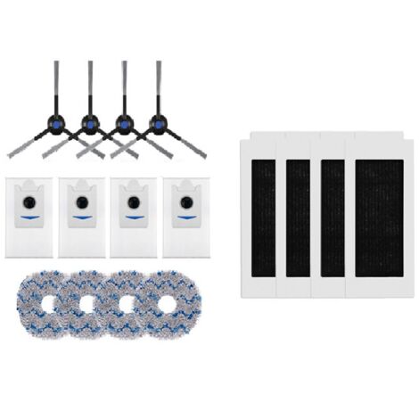 Kit Accessori Per Robot Spazzatrice Serie EVE Plus – Spazzola Principale, Laterali, Filtro, Straccio E Sacchetto Polvere