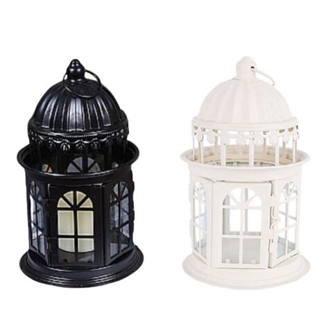 Romadedi Set Di 2 Portacandele Vintage In Ottone Oro Spazzolato - Altezza 14 Cm, Per Candele 2,2 Cm, Decorazione Tavolo - 3