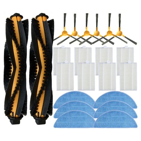 Kit filtri e spazzole laterali robot aspirapolvere Rowenta Smart Force Kit filtri e spazzole laterali robot aspirapolvere Rowenta Smart Force