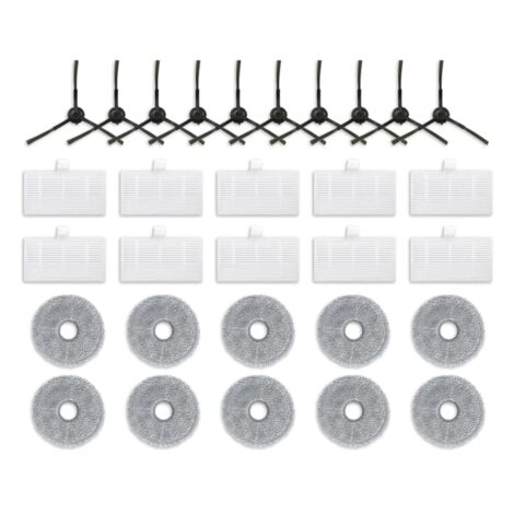 Kit Ricambi Per Robot Aspirapolvere Netbot S12 E Haier T550W/T560H - 5 Filtri + 10 Spazzole Laterali, Set Manutenzione Sostituzione