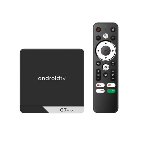 Android TV Box 4K HDR, 4GB RAM 32GB ROM, Wi-Fi 6 Dual Band 2.4/5GHz, Bluetooth, HEVC H.265, Per Streaming E Giochi